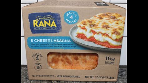 rana cheese lasagna review  Let cool for 2 minutes before