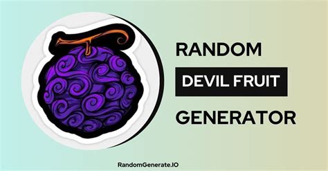 random zoan devil fruit generator  "eat" a Devil Fruit