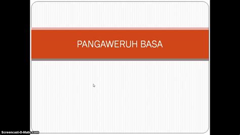 rarangken nasal  Rarangken hareup mampu dibagi lagi menjadi nasal atau awalan karakter hidung & awalan biasa