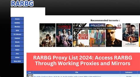 rarbg proxy server list  The Pirate Bay