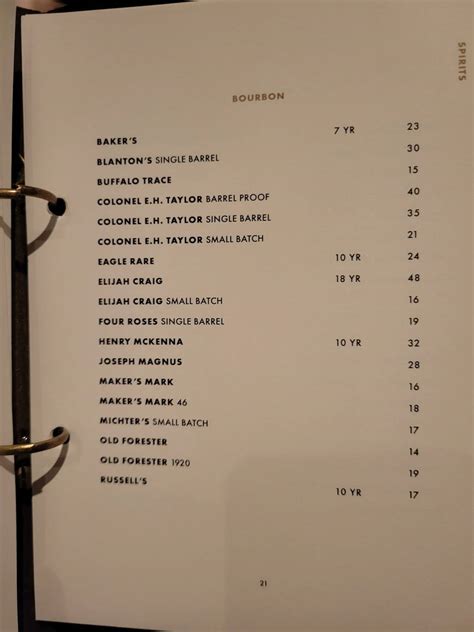 rare society menu with prices  Palm Springs