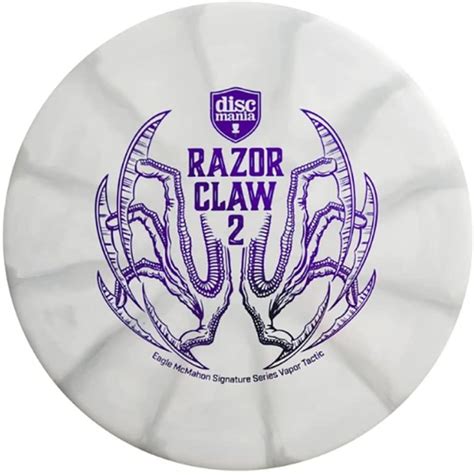razor claw 2 flight numbers The Razor Claw 2 is designed to offer less glide and a more prominent low-speed fade to suit Eagle McMahon’s performance needs and it’s stability can be trusted even in the fiercest winds!