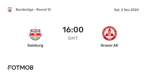 rb salzburg vs grazer ak lineups  RB Salzburg (Austria) Grazer AK (Austria) 3 - 4 (0 - 2, 3 - 2)