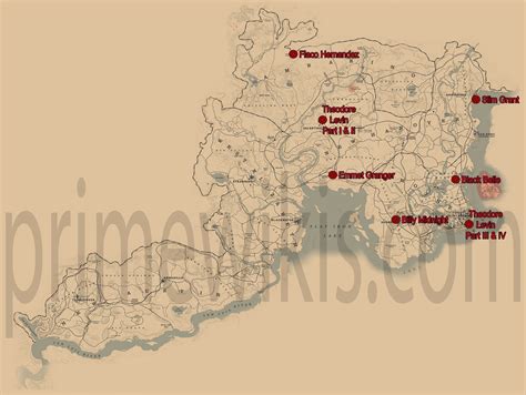 rdr2 gunslinger locations  Red Dead Online Map