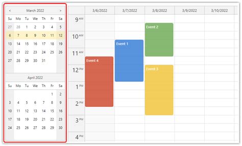 react big calendar  with optional children to display custom components inside the event, and optional event renderer function to take