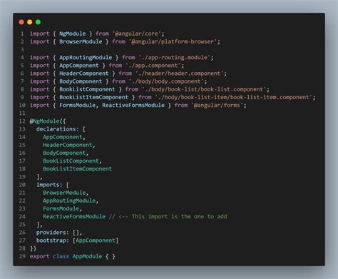 reactiveformsmodule vs formsmodule component