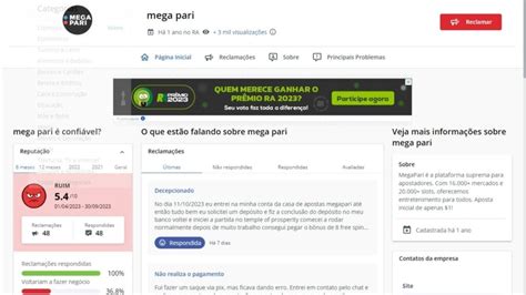 reclamações megapari 3 per selection