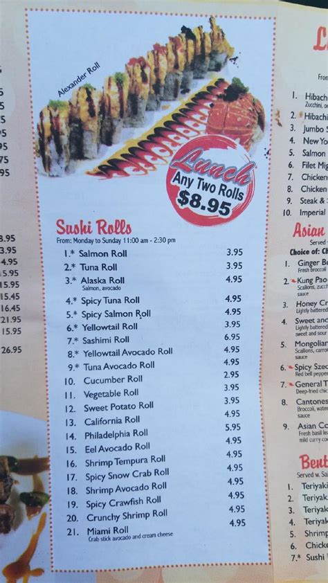 red bowl talladega menu  Let me start by saying this:The food was GREAT! I ordered sushi