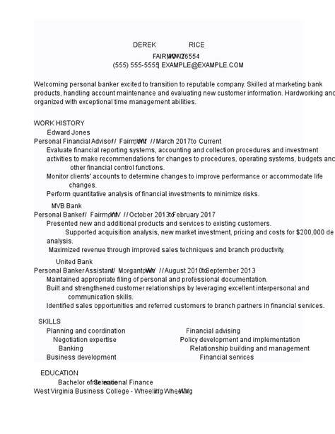 relationship banker resume examples  Senior Personal BankerRelationship Banker Resume Sample: offers a great selection of professional essay writing services