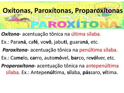 relogio é paroxitona  As paroxítonas são palavras que possuem a penúltima sílaba tônica e que, normalmente, são acentuadas, como é o caso de: RELÓGIO, DIÁRIO, PAREDE, PANELA, AQUÁRIO