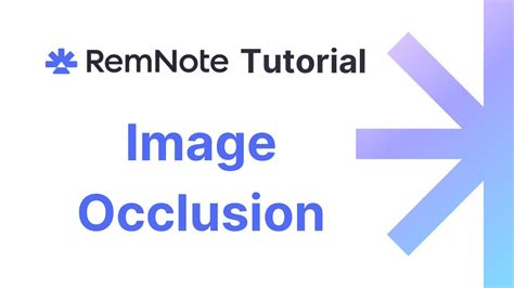 remnote image occlusion  ★★★★★ Might not be a greater project than