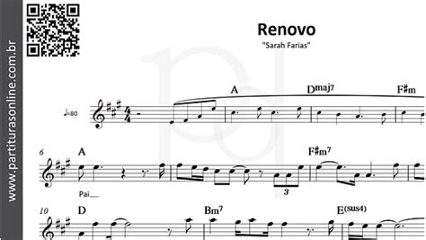 renovo sarah farias letra cifra 125 Santifica-me, ó, senhor Jesus Santifica-me o senhor Jesus Purifica meu coração e minha alma também Corrigir Imprimir Cifra Ó, me ajude