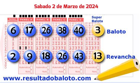 resultados baloto sorteo 2299 Este sábado, 11 de marzo de 2023, se llevó a cabo el sorteo de Baloto 2