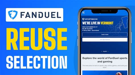 reuse selection fanduel meaning  FanDuel vs