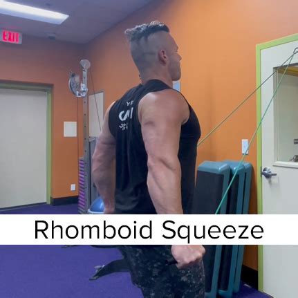 rhomboid squeeze Does your back feel locked up and tight between the shoulder blades and it just feels like it needs to be released with a pop or crack? In this video, Dr