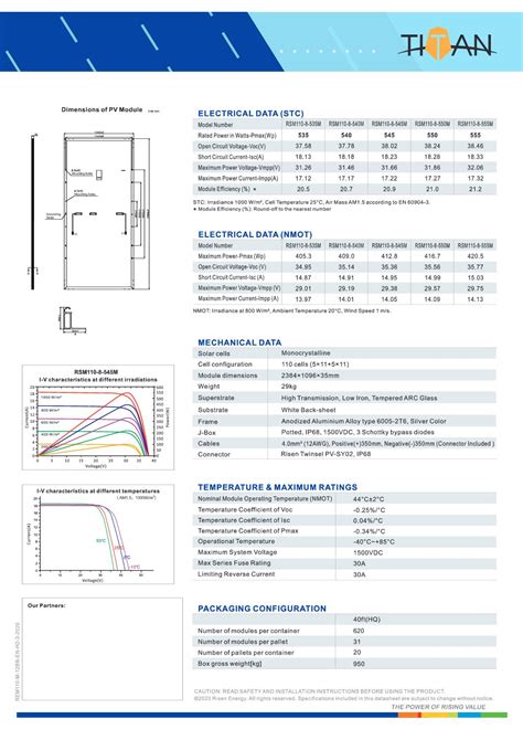 risen 545w datasheet INMETRO EX Tariff 540W 545W 550Wp 555 Watt Photovoltaic Solar Panel More details