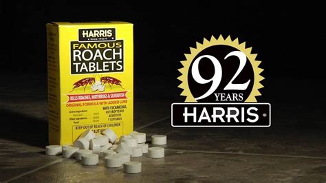 roach bait tablets  Harris Roach Tablets are considered a ready to use boric acid roach bait formulation