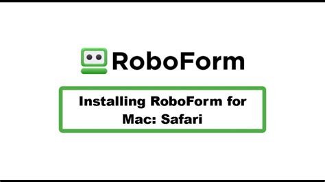 roboform for safari 2) メニューバーの左上の"Safari"ドロップダウンメニューをクリックします。 3) "Safari拡張機能"を選択します。 4) 左上の検索ボックスで"RoboForm"と入力します。 5) インストールボタン(または雲のアイコン)をクリックして拡張機能をインストールまたは更新し