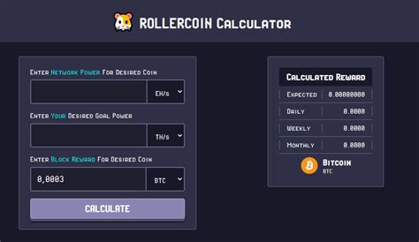 rollercoin profit calculator py