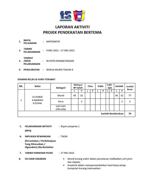 rph pendekatan bertema matematik  Aktiviti PAK21 disertakan setiap RPH