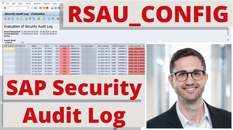 rsau_config RSAU_CONFIG Configure Security audit Log - 15 : RZ11 Profile Parameter Maintenance Basis - Profile Maintenance: 16 : BD64 Maintenance of Distribution Model Basis - ALE Integration Technology: 17 : SE16 Data Browser Basis - Workbench Utilities: 18 : SE11 ABAP Dictionary MaintenanceRSAU_CONFIG_SHOW: Security Audit Log Konfiguration: BC - Security: Glossary/Terms related to SACF Authorization BC - User Administration