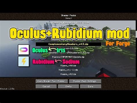 rubidium mod shaders  A modern OpenGL rendering pipeline for chunk rendering that takes advantage of multi-draw techniques, allowing for a significant reduction in CPU overhead (~90%) when rendering the world