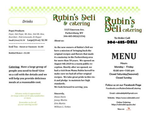 rubin's deli and catering llc parkersburg photos  414 Grand Central Ave