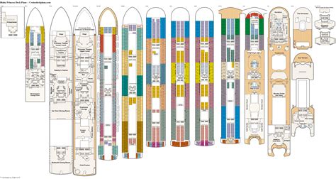 ruby princess cruise ship san francisco deck plans 