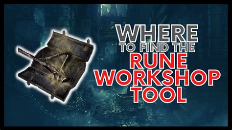 rune workshop tool They're the closest thing Bloodborne has to rings and you'll need to find the Rune Workshop Tool to apply them to your character