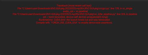 rvc gui traceback error Development