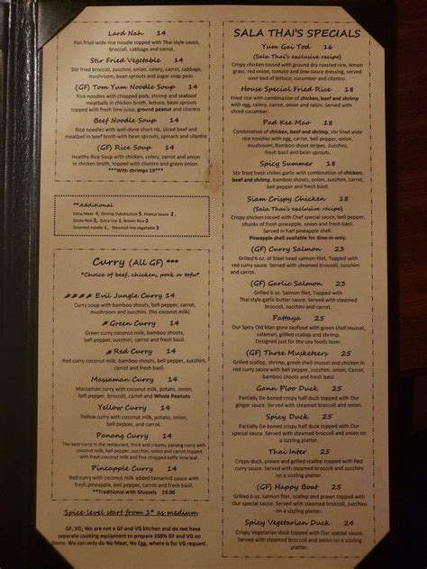 sala thai restaurant airway heights menu Sala Thai Restaurant: Omg so good! - See 90 traveler reviews, 46 candid photos, and great deals for Airway Heights, WA, at Tripadvisor