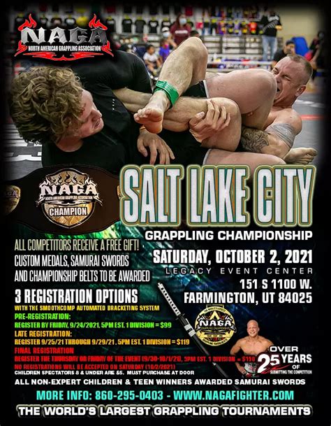 salt lake city grappling tournaments  Grappling Industries SALT LAKE CITY: April 10, 2021We offer classes for Youth Jiu-Jitsu, Adult Jiu-Jitsu, Muay Thai, Boxing and Sparring