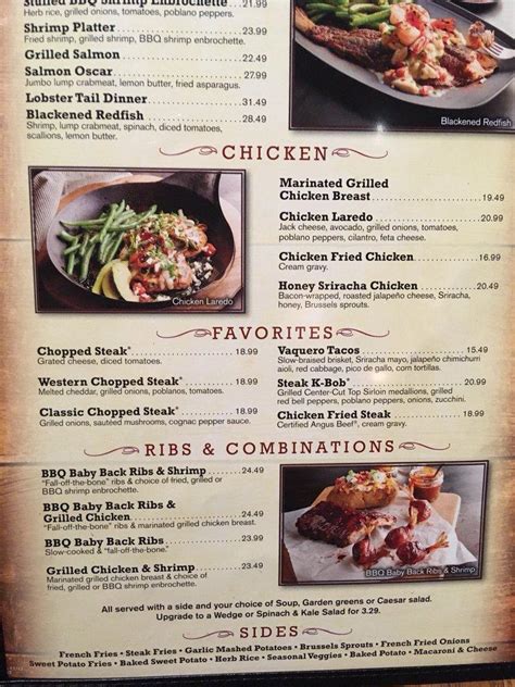 saltgrass steak house laughlin menu  6oz, with grilled or fried shrimp