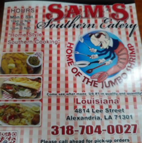 sam's southern eatery alexandria la Sam's Southern Eatery, Bossier City, Louisiana