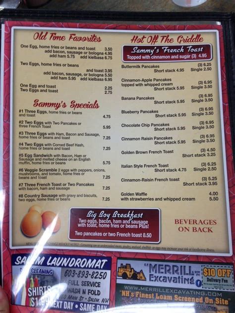 sammy j's breakfast cafe menu  Very glad we selected Sammy J's Boston's Best Breakfast