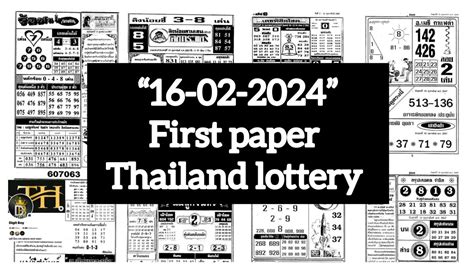 sasima thai lottery result The top Thai newspapers also publish the results of the Thai lottery