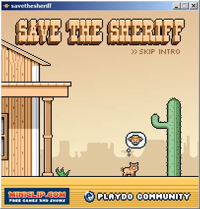 save the sheriff miniclip  The objective is to survive for 11 days until you recieve reinforcements