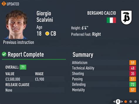 scalvini fifa 23 potential  Scalvini