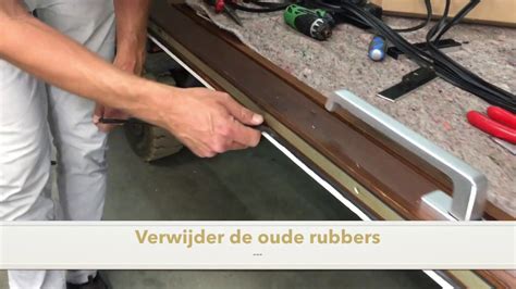 schuifpui rubbers vervangen  Verder is het ook aan