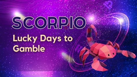 scorpio gambling luck today  Gamblers with Scorpios enjoy being dramatic