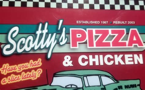 scotty's pizza and chicken  Incredible pasta dishes and pizza in a very cool setting