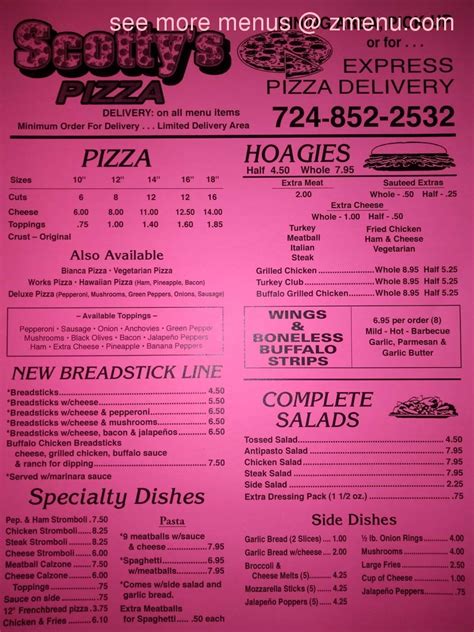 scotty's pizza waynesburg menu  Select a Rating! View Menus