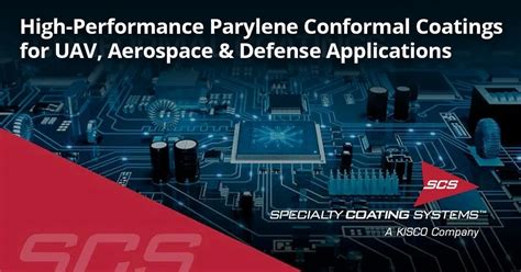 scs parylene The coating is often superior in barrier properties, uniform coverage, and performance, with less stress on mechanical structures, as a Parylene