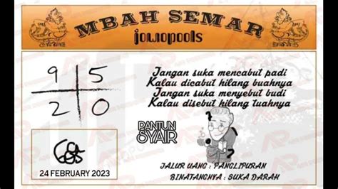 sd mbah semar Syair SD Mbah Semar – Syair Sydney kami sediakan khususnya untuk para peminat togel 