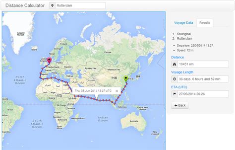 sea distances voyage calculator  com