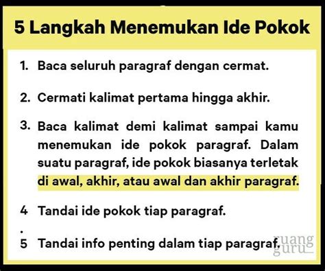 sebutkan gagasan pokok Paragraf Paragraf adalah gabungan kalimat yang mengandung satu gagasan pokok dan didukung oleh gagasan-gagasan penjelas