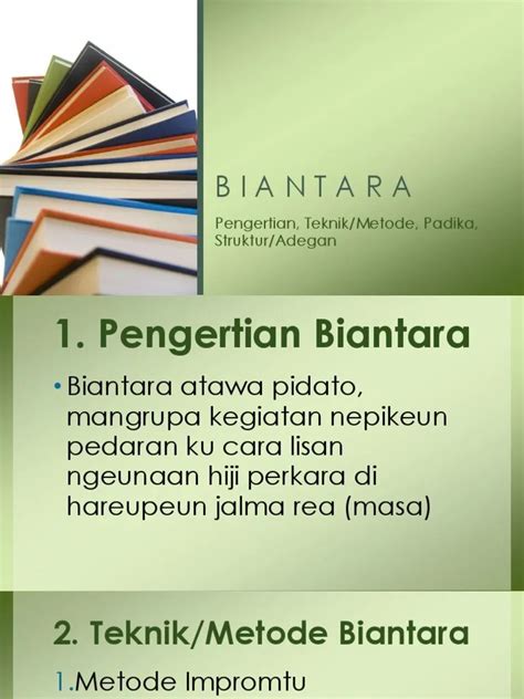 sebutkan struktur biantara 1