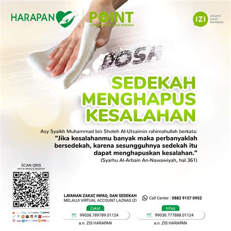 sedekah menghapus dosa  Menghapus Dosa-Dosa Kecil