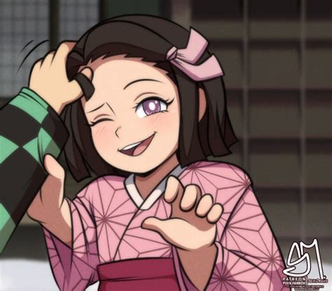 semidraws nezuko y zenitsu 