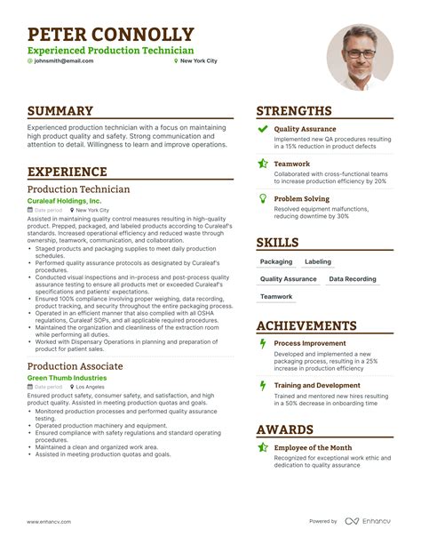 senior production technician resume examples  Top ↑ Engineering Resume Example How to Build Your Engineering Resume (Step-By-Step) #1